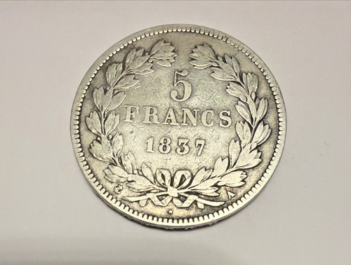 L68 francs 1837 - l68-5, 1837-moneta