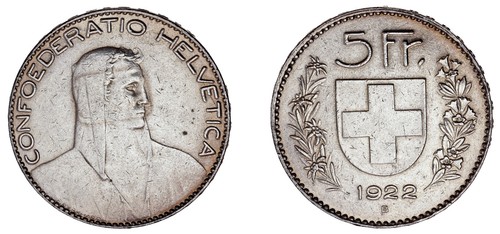 Francs svizzera bern 5 - svizzera,