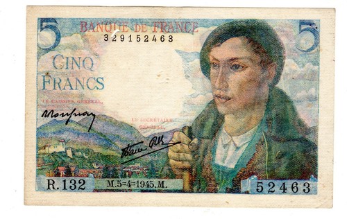 France billet francs 1943 - france, 5