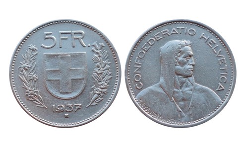 Svizzera francs 1937 - francs,