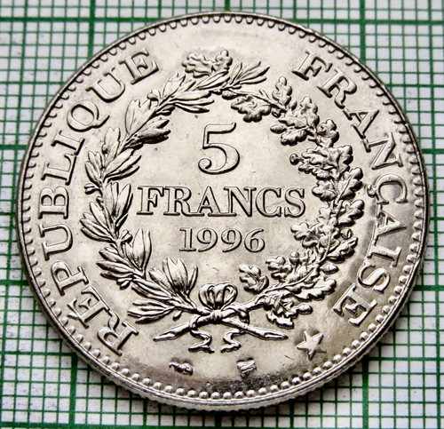 France 5 francs 1996 - ,