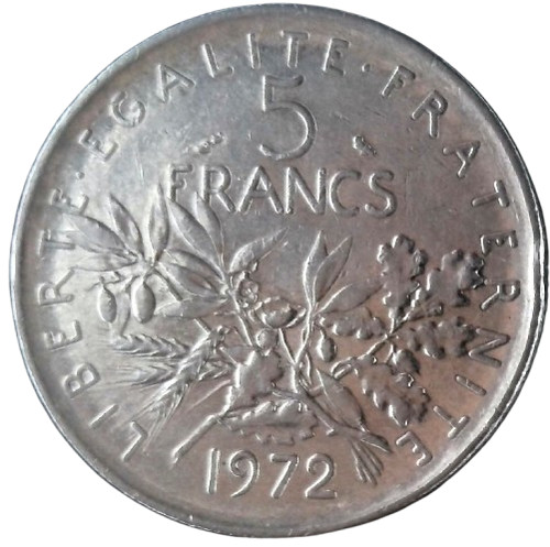 France pièce monnaie 5 - de,