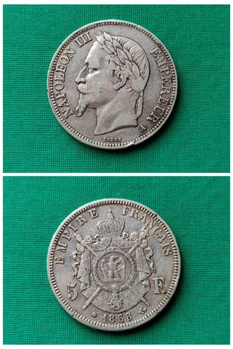 France francs argento1868 - francs,