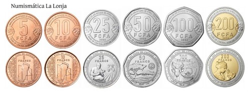 Central african set 6 - st.,