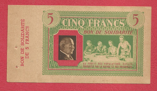 France bon solidarité 5 - bon,