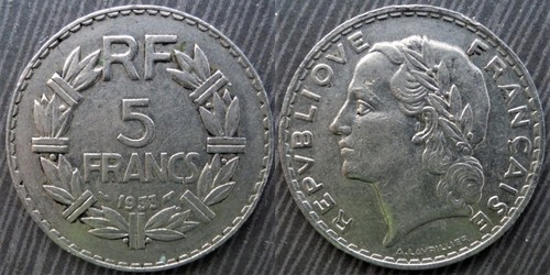 France 5 francs 1933 - ,