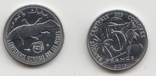 Comoros moneta rara 5 - moneta, da