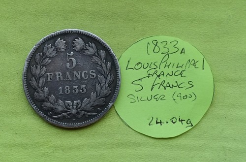 1833 francia franchi - 5,