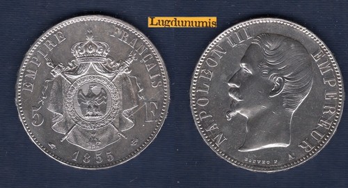 Francs napoléon iii tete - 5,