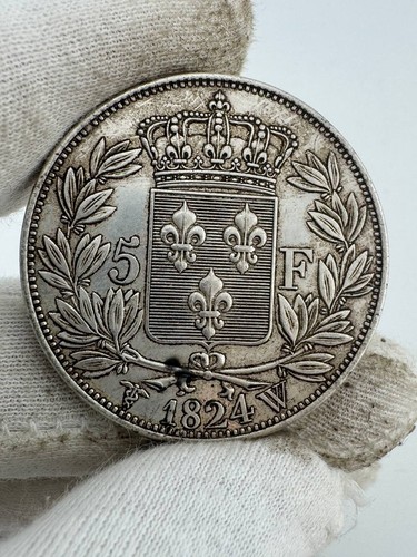 Moneta franchi francia 1824 - moneta,