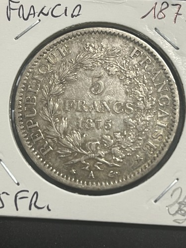 Francia franchi francs - francia, 1875