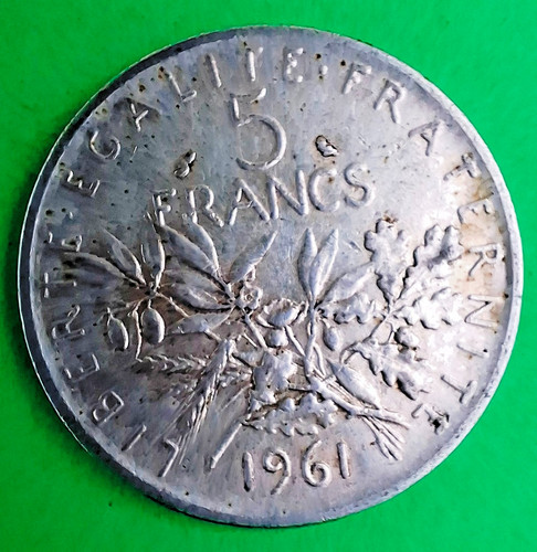 Francs argent 1961 - argent,