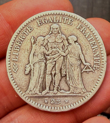 Francs argent hercule 1849 - 5,