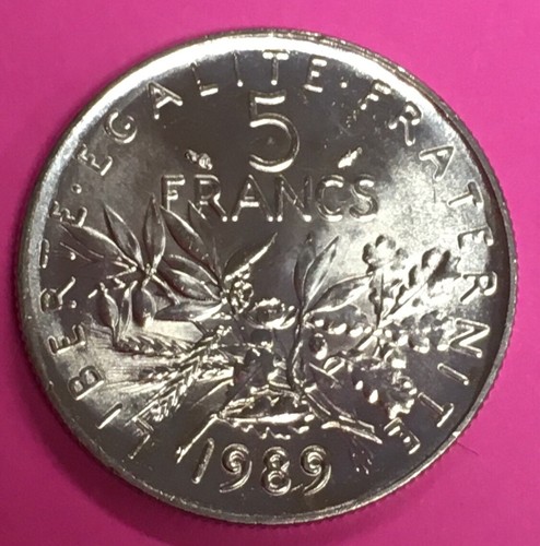 Francs semeuse 1989 - 5, non