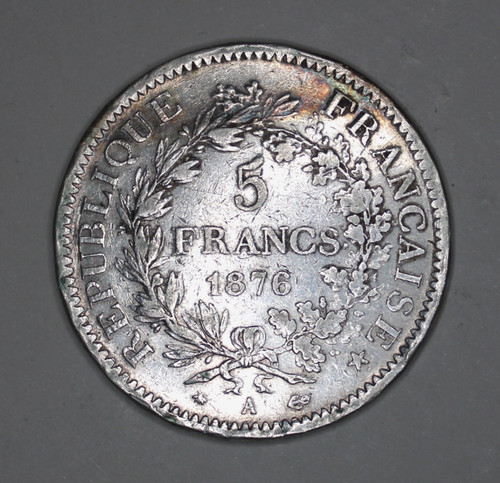 1876 francia francs spl - -,