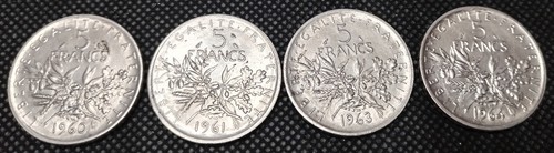 Francs argento monete - argento, 4