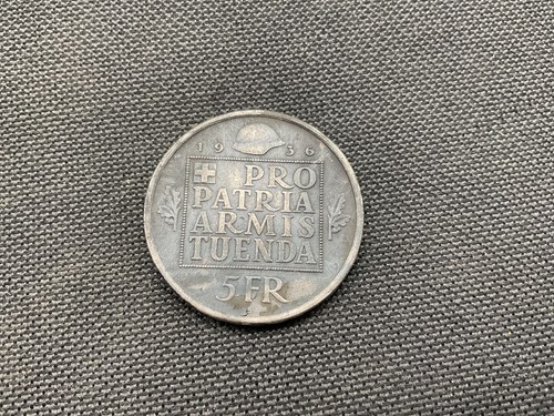 Francs suisse argent 1936 - francs, 1936.
