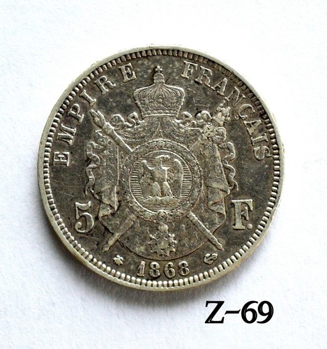 1868 france francs - france-5, francs-emperor