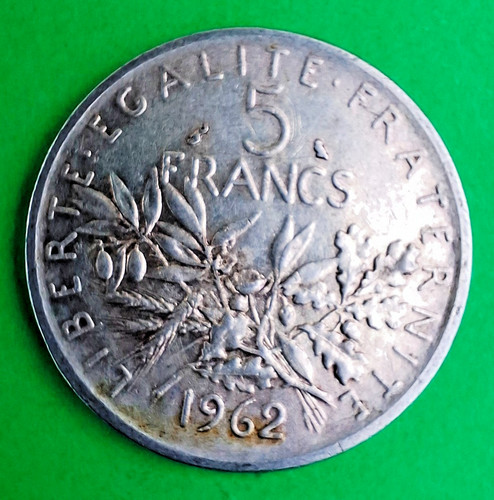 Francs argent 1962 - 5,