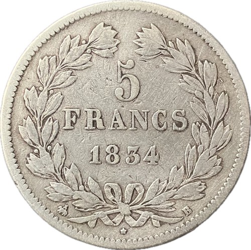 F0217 france 5 francs 1834 - #f0217, :