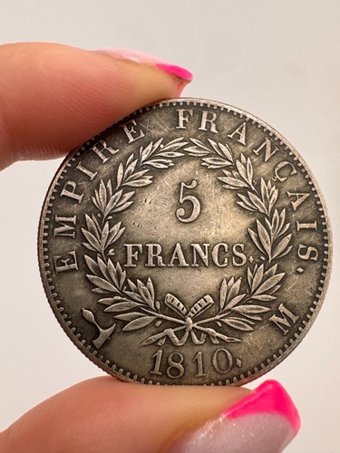Moneta francia franchi 1810 - francia, 5